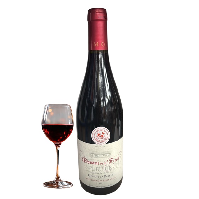Bottle and glass of red wine